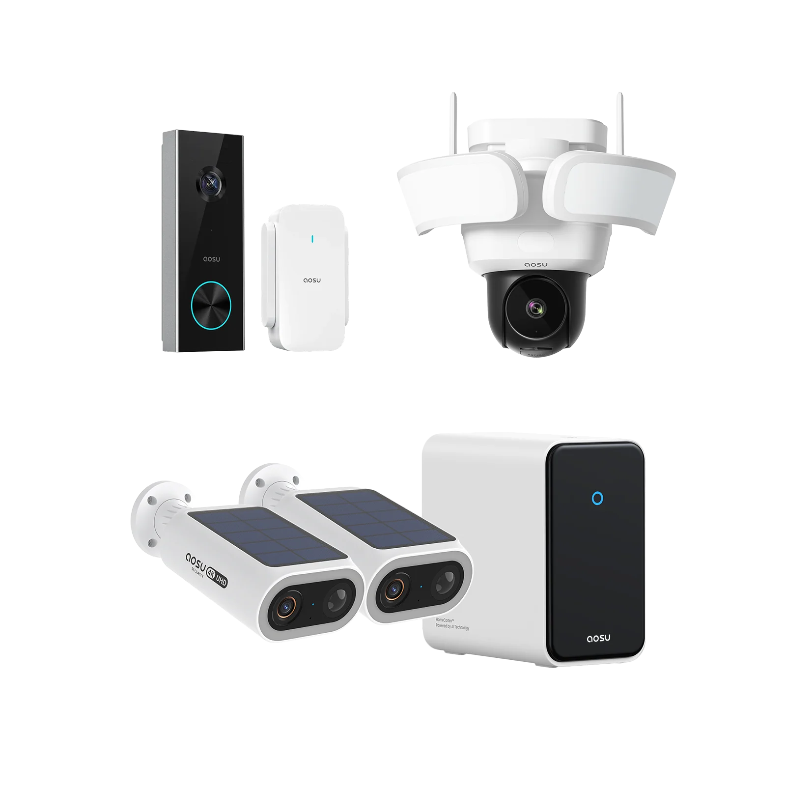 4K SolarCam P1 Max with aosuCortex System + Video Doorbell Pro + Floodlight Cam Pro - Image 3